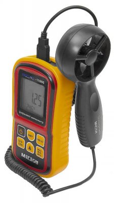 Анемометр крыльчатый цифровой МЕГЕОН 11006